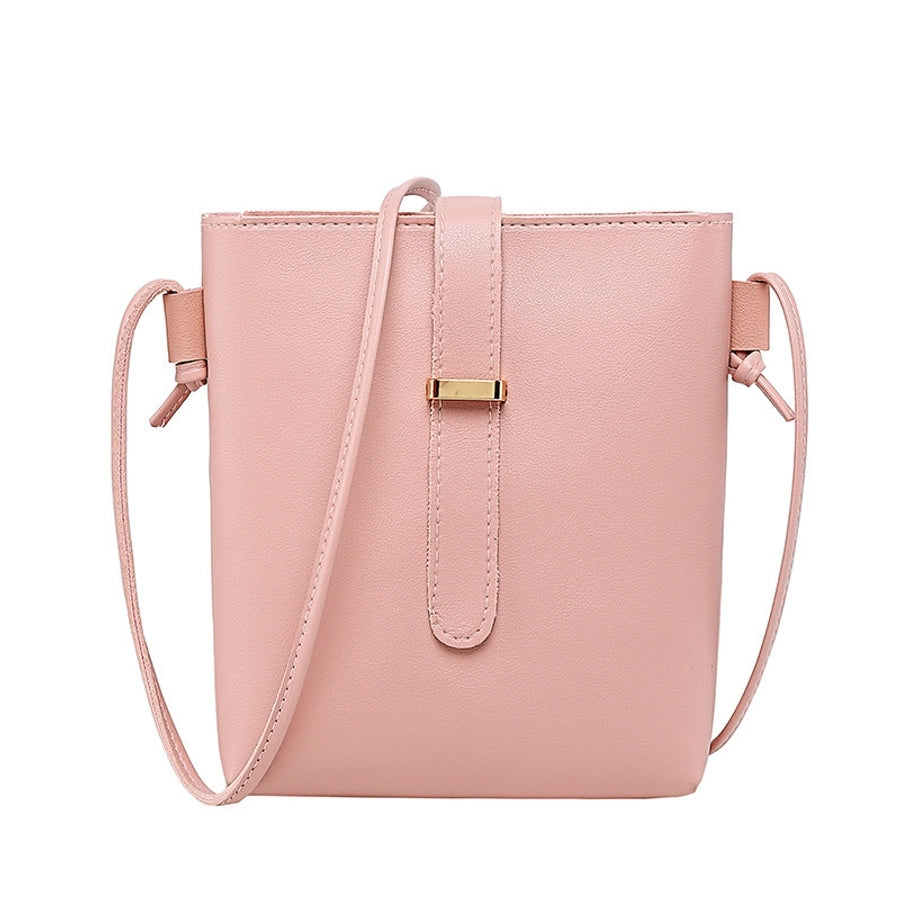 Square Leather  Crossbody Bag