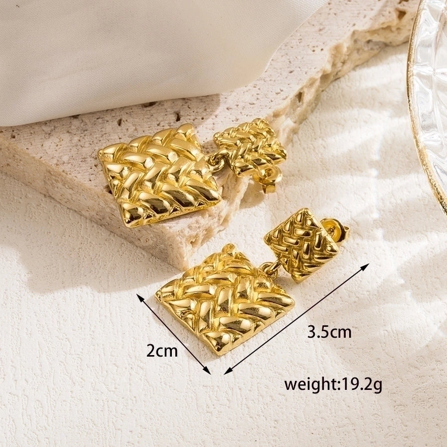 Heart Shape 14k Gold Plated Ear Studs