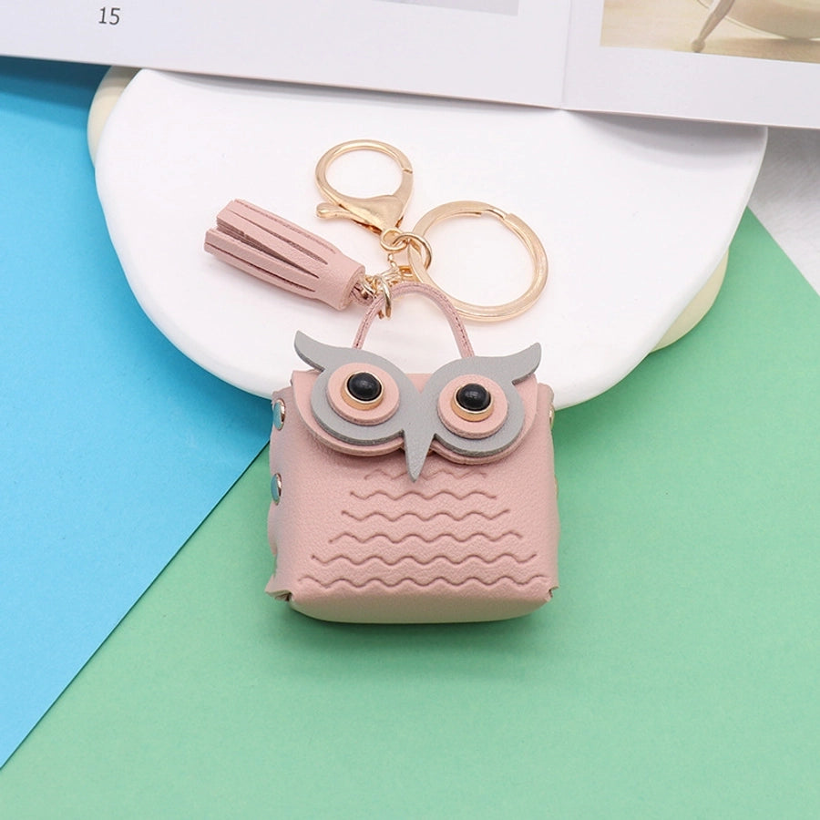 Cute Mini Owl Purse Keychain